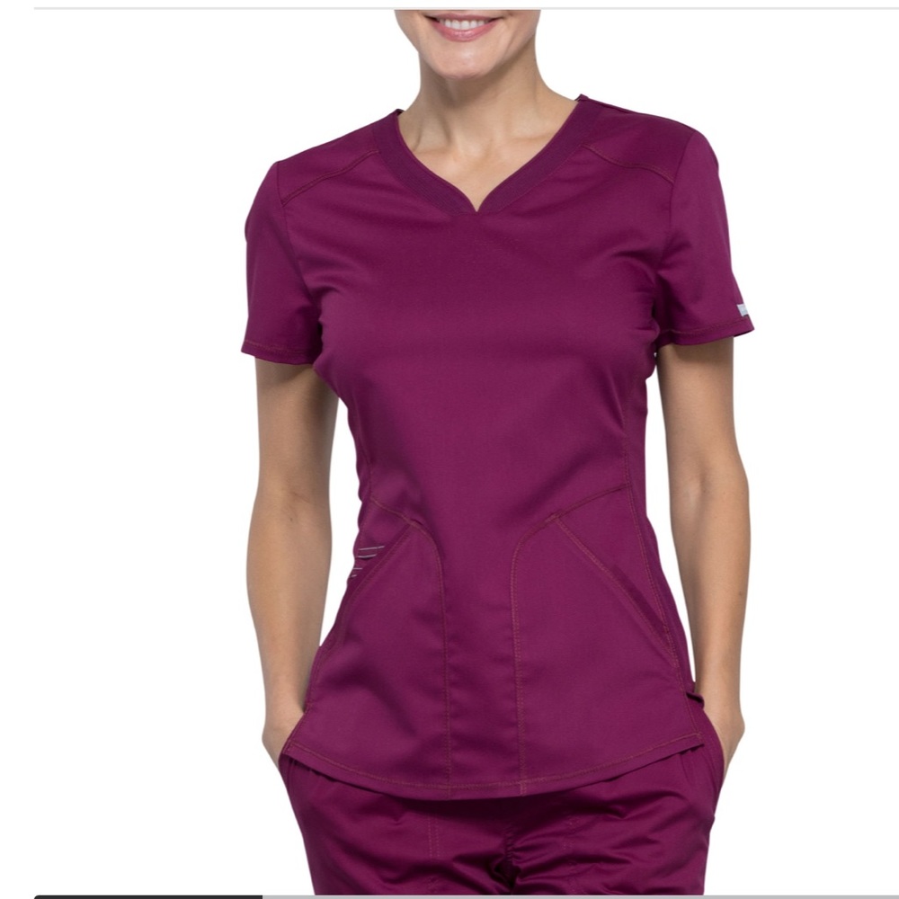 Cherokee Workwear Revolution Women's 2-Pocket STRETCH Top